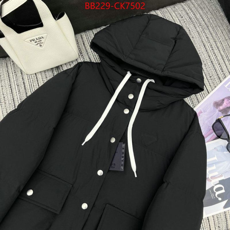 Down jacket Women-Prada buy replica ID: CK7502 $: 229USD