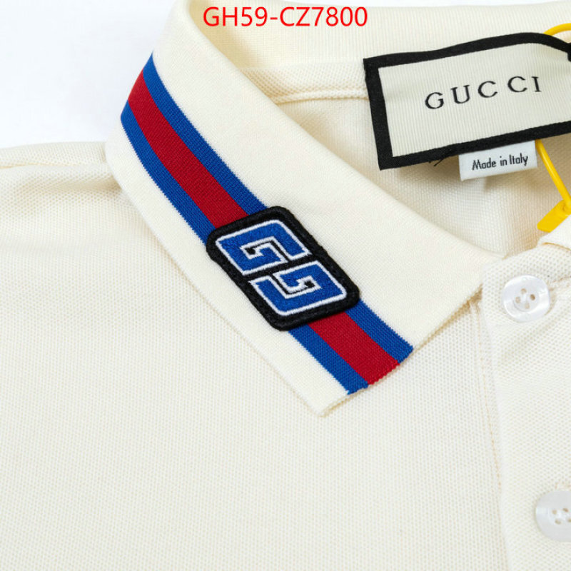 Clothing-Gucci high quality designer replica ID: CZ7800 $: 59USD
