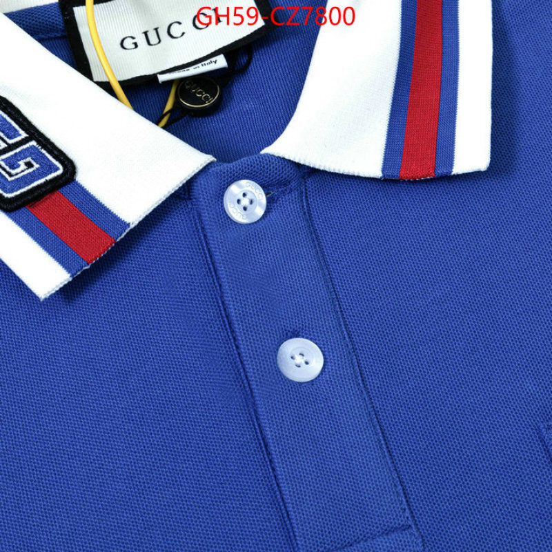 Clothing-Gucci high quality designer replica ID: CZ7800 $: 59USD