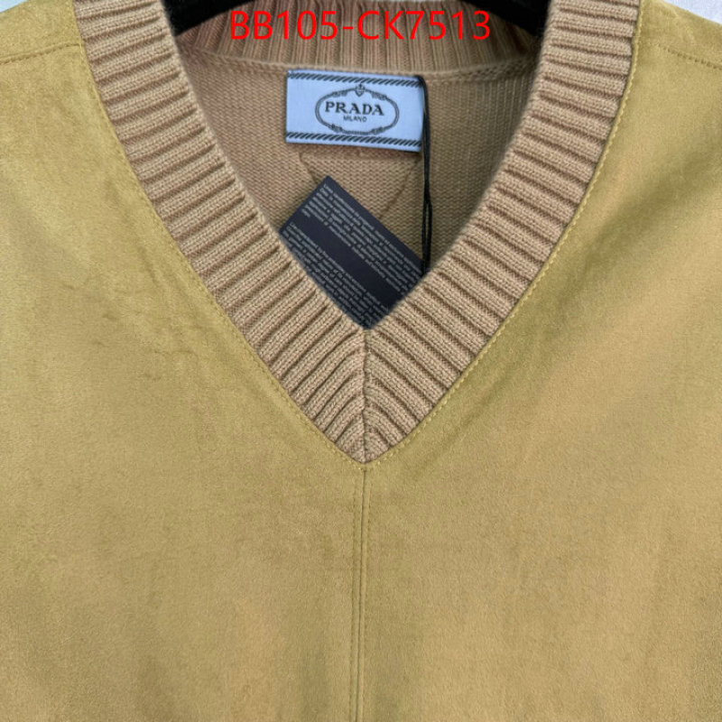 Clothing-Prada buy 1:1 ID: CK7513 $: 105USD