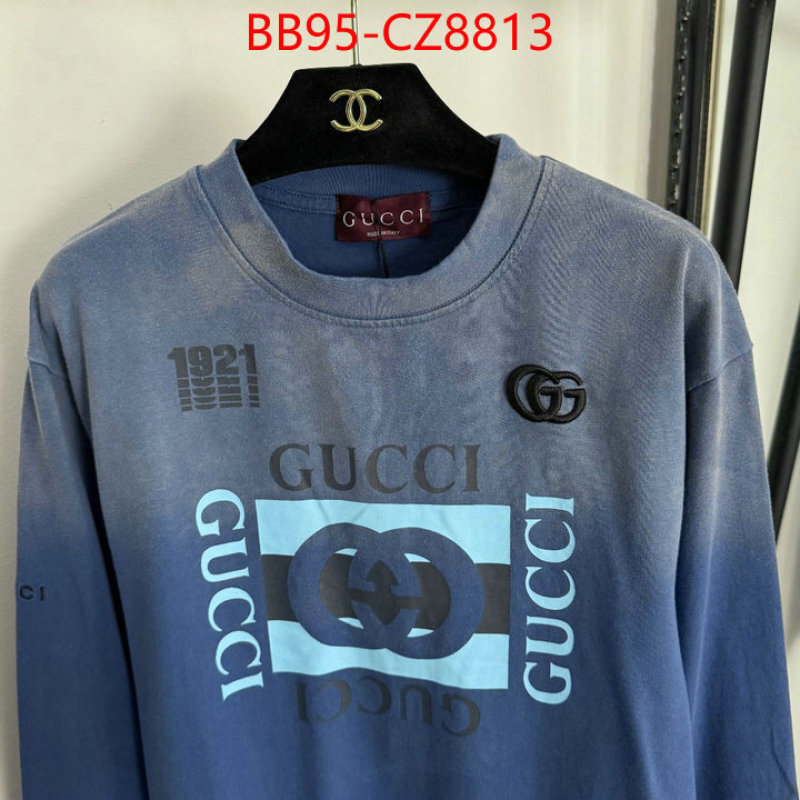 Clothing-Gucci 1:1 replica wholesale ID: CZ8813 $: 95USD