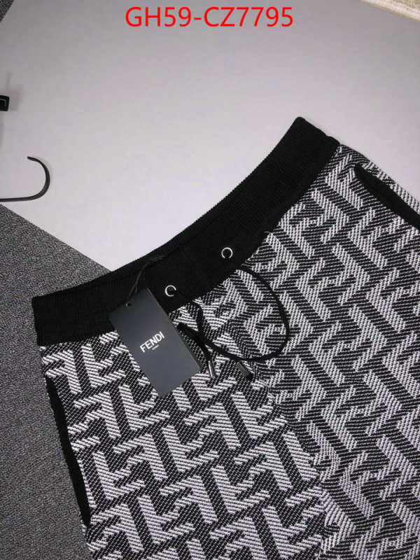 Clothing-Fendi shop ID: CZ7795 $: 59USD