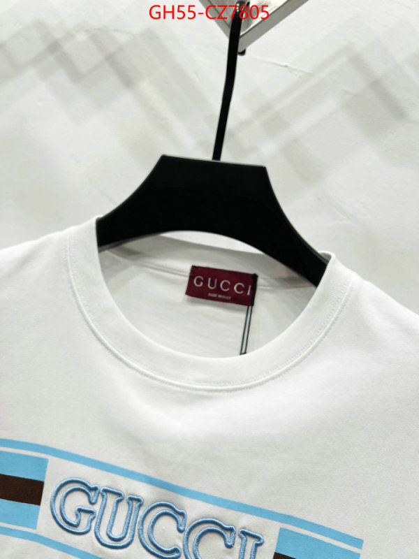 Clothing-Gucci what's the best place to buy replica ID: CZ7805 $: 55USD