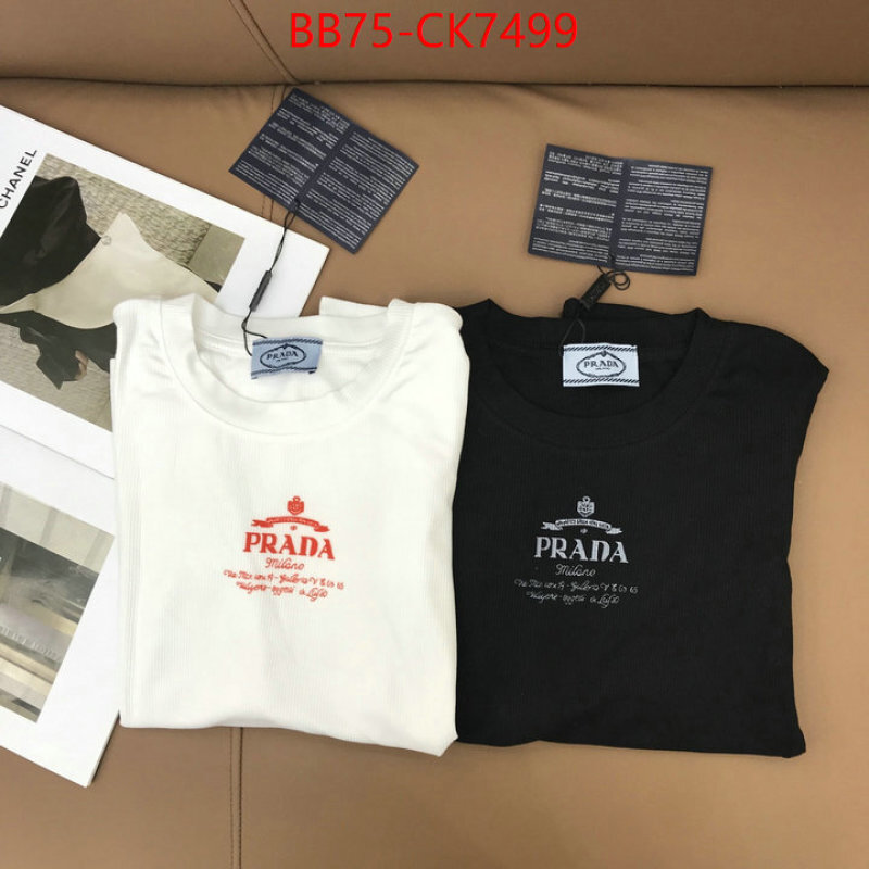 Clothing-Prada customize the best replica ID: CK7499 $: 75USD