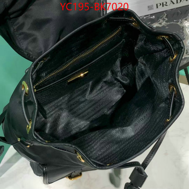 Prada Bags(TOP)-Backpack- cheap replica designer ID: BK7020 $: 195USD,