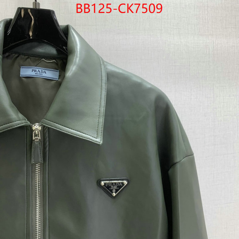 Clothing-Prada 1:1 replica ID: CK7509 $: 125USD