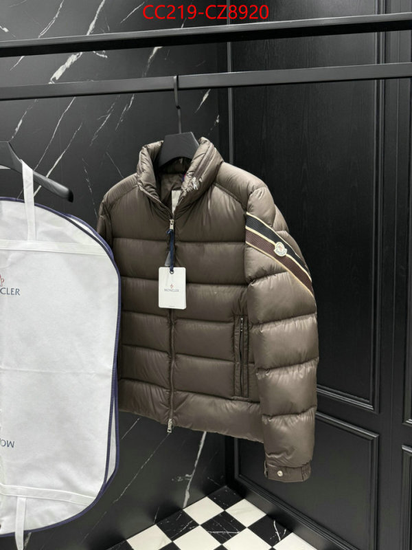 Down jacket Men-Moncler how can i find replica ID: CZ8920 $: 219USD
