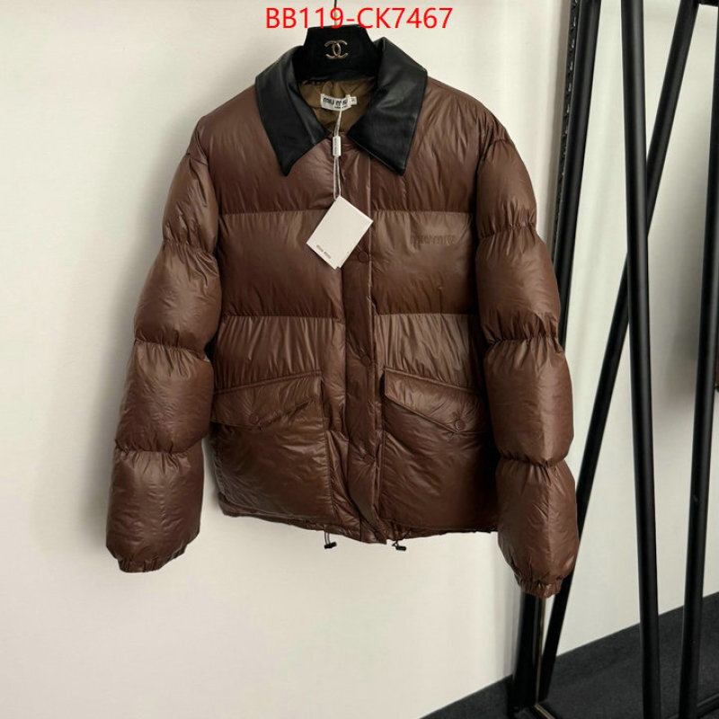 Down jacket Women-Miu Miu buy high quality cheap hot replica ID: CK7467 $: 119USD