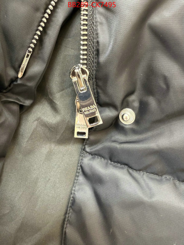 Down jacket Women-Prada how to find replica shop ID: CK7495 $: 289USD