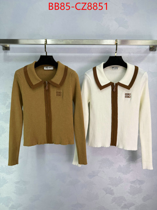 Clothing-MIU MIU wholesale 2024 replica ID: CZ8351 $: 85USD