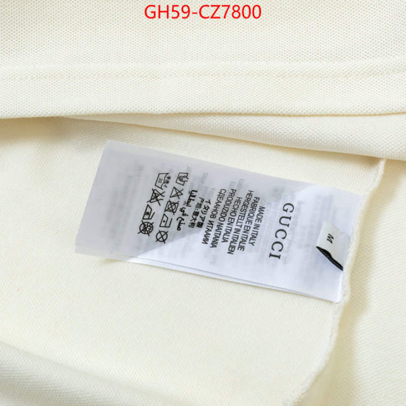 Clothing-Gucci high quality designer replica ID: CZ7800 $: 59USD