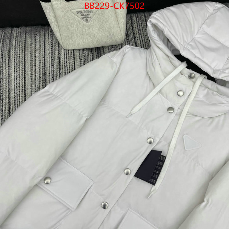 Down jacket Women-Prada buy replica ID: CK7502 $: 229USD