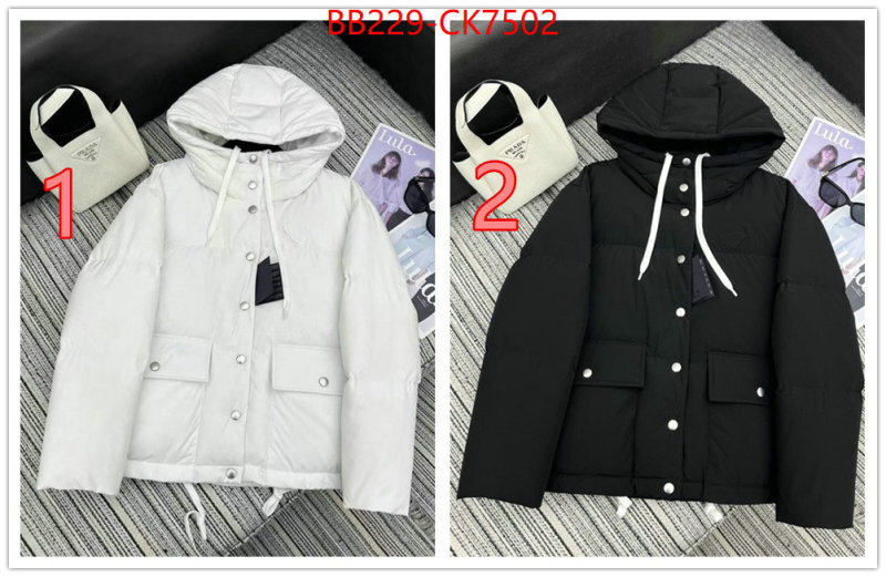 Down jacket Women-Prada buy replica ID: CK7502 $: 229USD