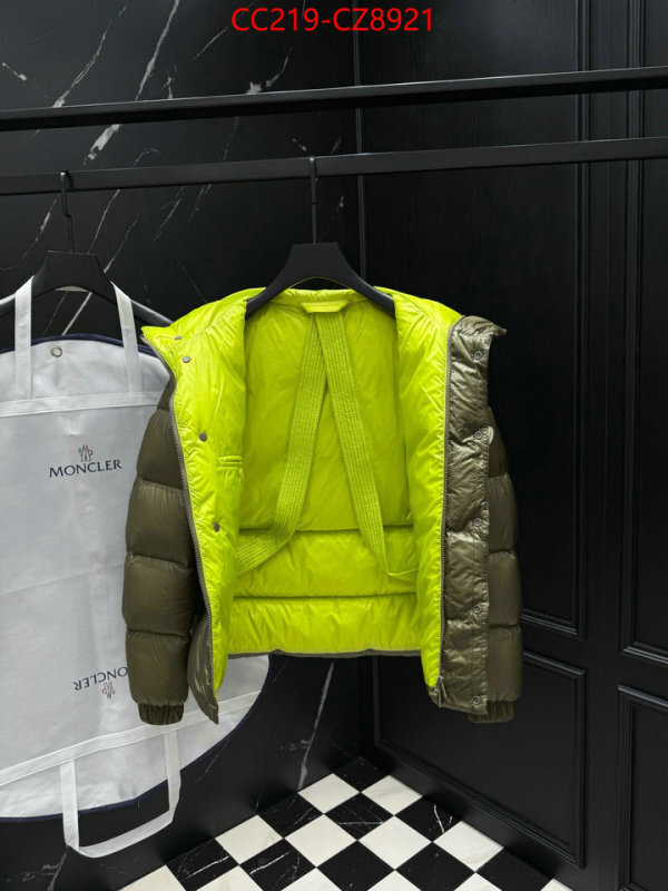 Down jacket Men-Moncler high quality ID: CZ8921 $: 219USD