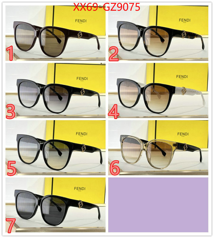 Glasses-Fendi top quality designer replica ID: GZ9075 $: 69USD