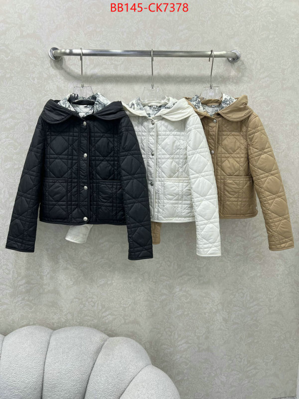 Down jacket Women-Dior 2024 replica wholesale cheap sales online ID: CK7378 $: 145USD
