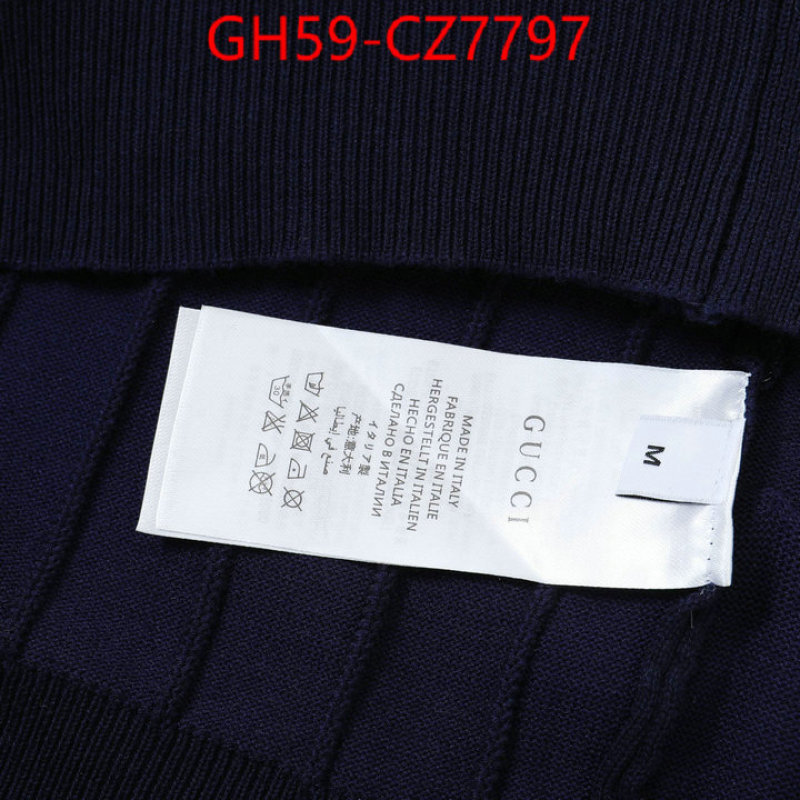 Clothing-Gucci cheap wholesale ID: CZ7797 $: 59USD