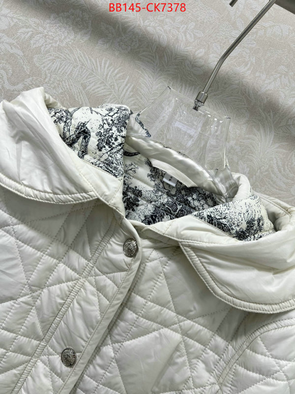Down jacket Women-Dior 2024 replica wholesale cheap sales online ID: CK7378 $: 145USD