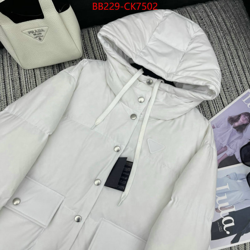 Down jacket Women-Prada buy replica ID: CK7502 $: 229USD