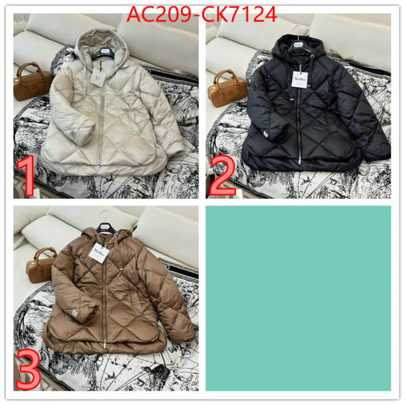Down jacket Women-MaxMara buy best high-quality ID: CK7124 $: 209USD