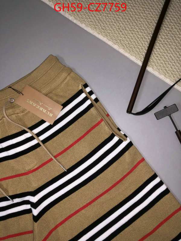 Clothing-Burberry where can i buy the best quality ID: CZ7759 $: 59USD