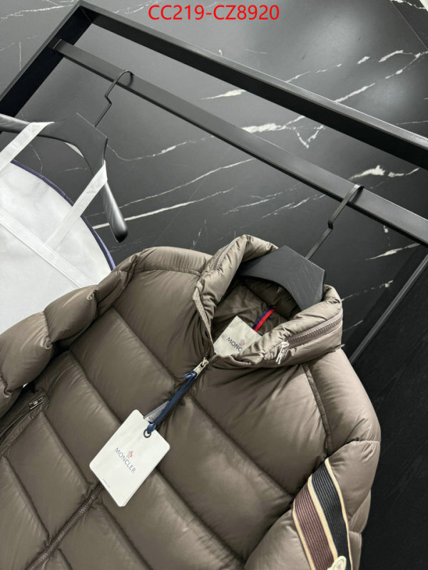 Down jacket Men-Moncler how can i find replica ID: CZ8920 $: 219USD
