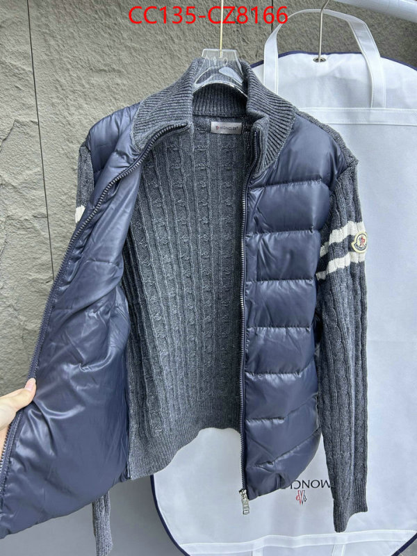 Down jacket Men-Moncler aaaaa+ quality replica ID: CZ8166 $: 135USD