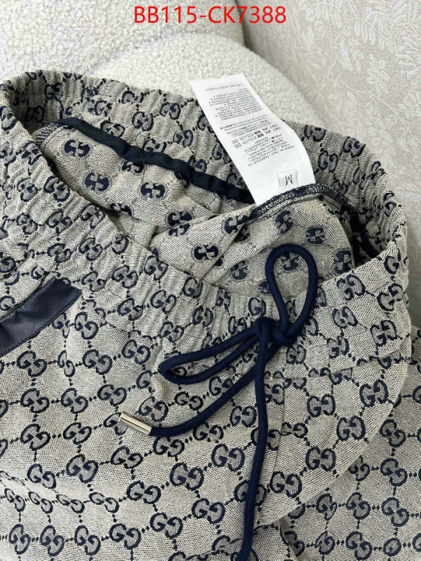 Clothing-Gucci replica wholesale ID: CK7388 $: 115USD