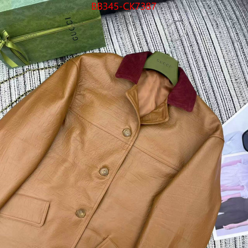 Clothing-Gucci buying replica ID: CK7387 $: 345USD