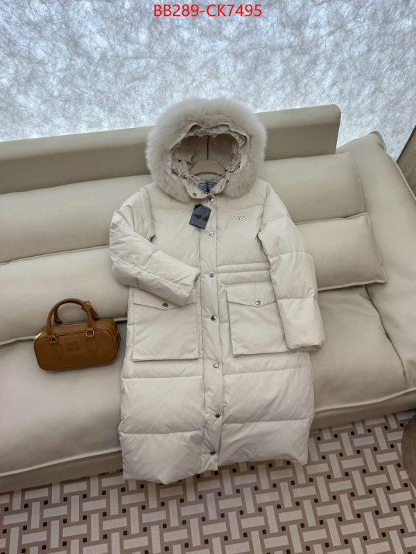 Down jacket Women-Prada how to find replica shop ID: CK7495 $: 289USD