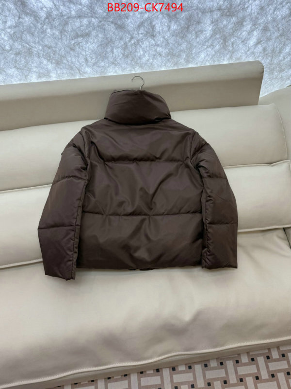 Down jacket Women-Prada what's the best to buy replica ID: CK7494 $: 209USD