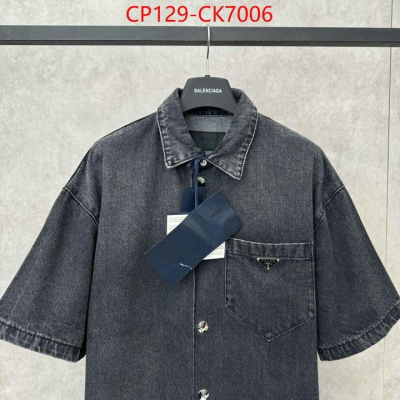 Clothing-Prada high quality designer replica ID: CK7006 $: 129USD