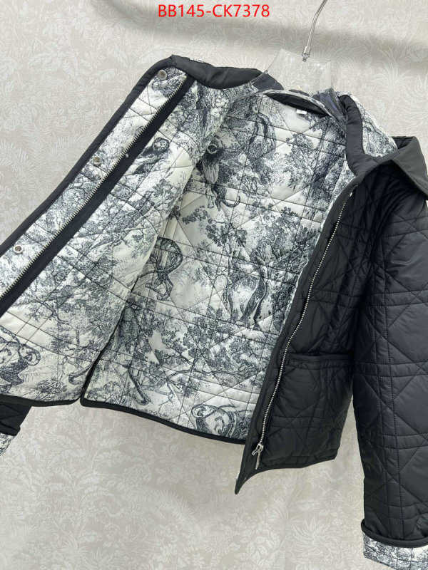 Down jacket Women-Dior 2024 replica wholesale cheap sales online ID: CK7378 $: 145USD