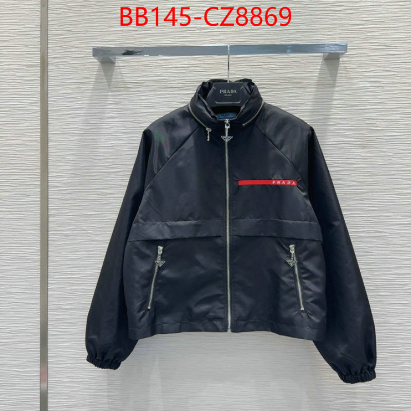 Clothing-Prada luxury fashion replica designers ID: CZ8369 $: 145USD