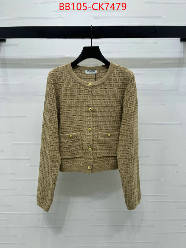 Clothing-MIU MIU same as original ID: CK7479 $: 105USD
