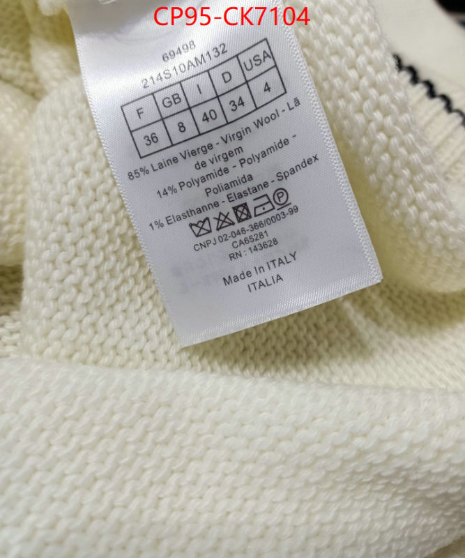 Clothing-Dior top quality replica ID: CK7104 $: 95USD