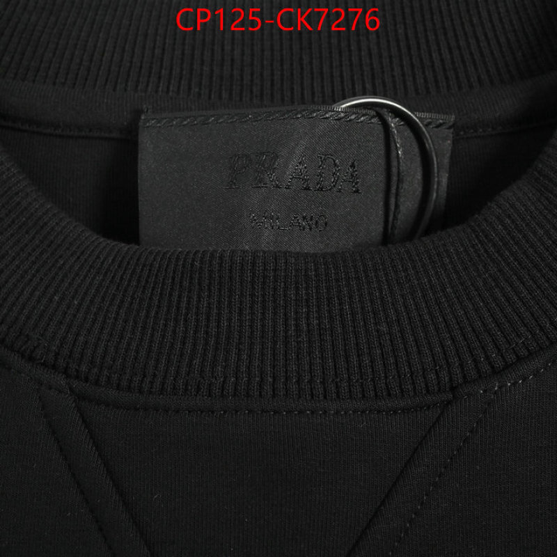 Clothing-Prada designer replica ID: CK7276 $: 125USD