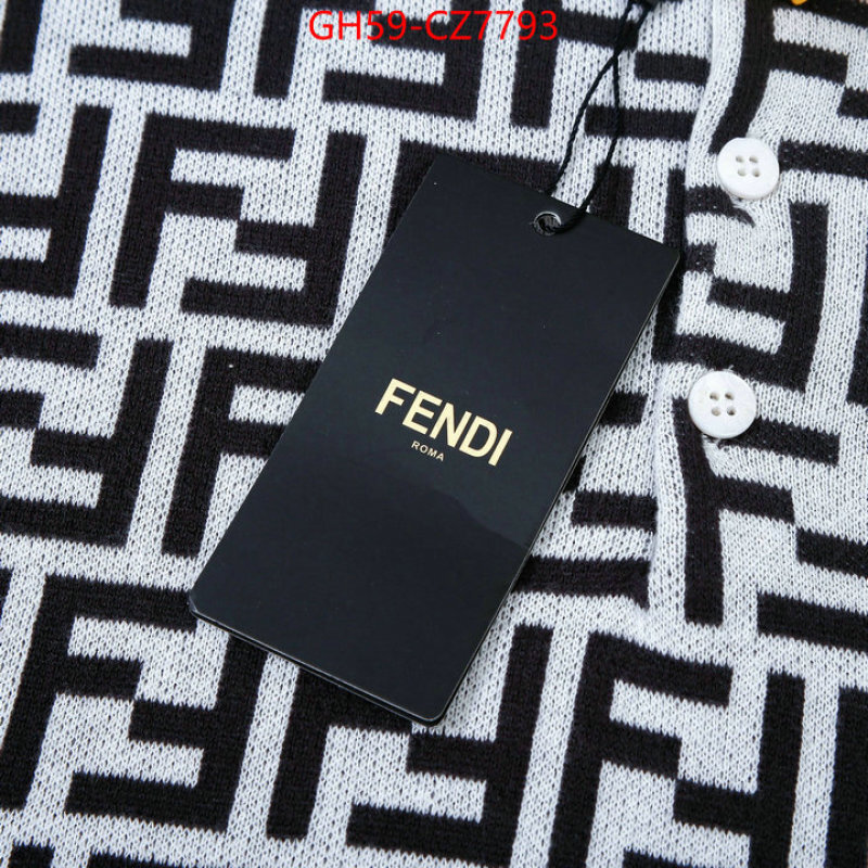 Clothing-Fendi where to buy high quality ID: CZ7793 $: 59USD