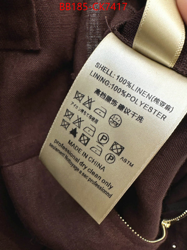 Clothing-Loro Piana can you buy knockoff ID: CK7417 $: 185USD