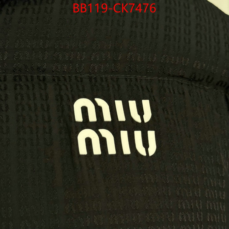 Down jacket Women-Miu Miu high quality replica designer ID: CK7476 $: 119USD