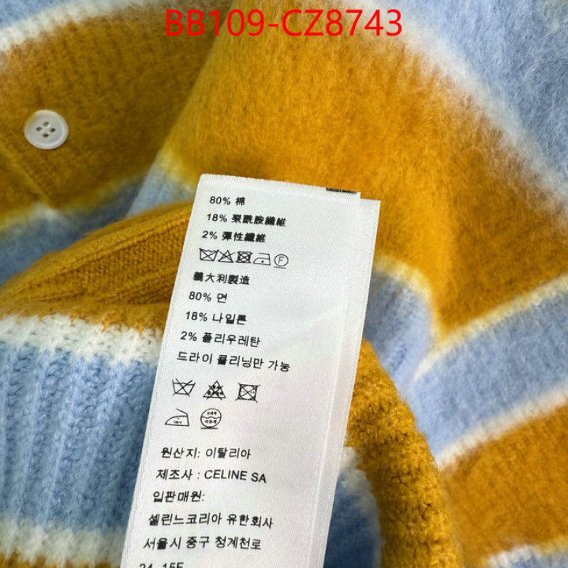 Clothing-Celine mirror copy luxury ID: CZ8743 $: 109USD