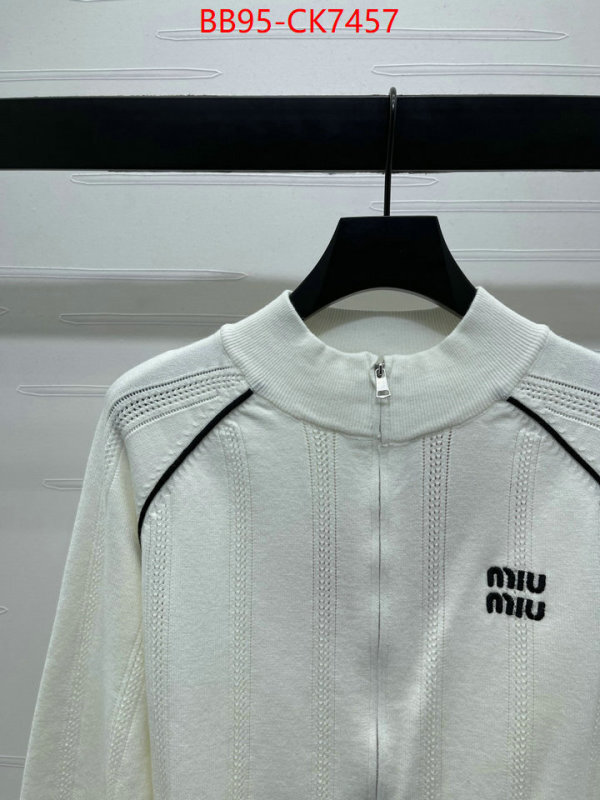 Clothing-MIU MIU high quality 1:1 replica ID: CK7457 $: 95USD