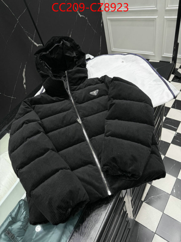 Down jacketMen-Prada copy ID: CZ8923 $: 209USD