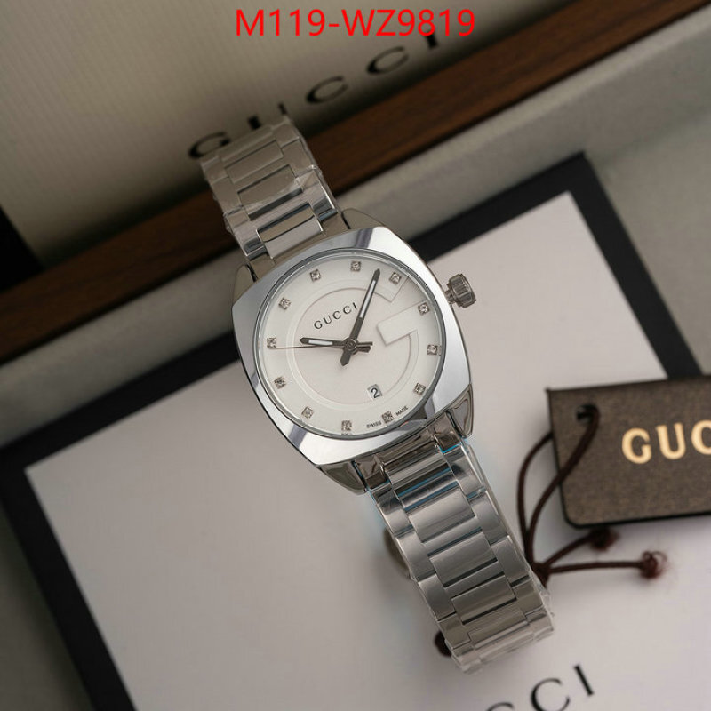 Watch(4A)-Gucci aaaaa+ replica designer ID: WZ9819 $: 119USD