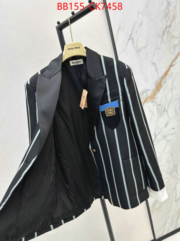Clothing-MIU MIU how quality ID: CK7458 $: 155USD