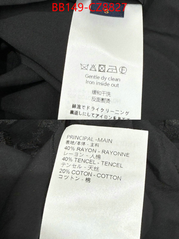 Clothing-LV top designer replica ID: CZ8827 $: 149USD