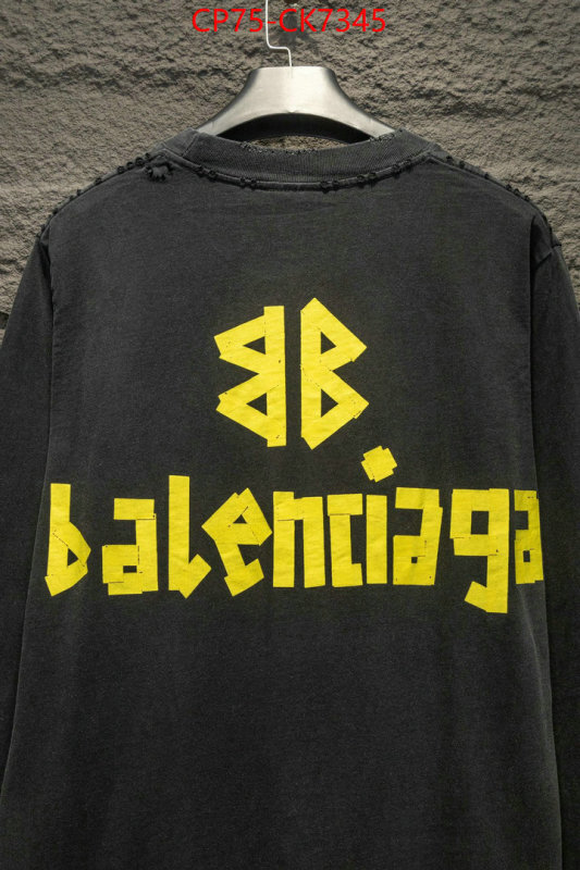 Clothing-Balenciaga designer fashion replica ID: CK7345 $: 75USD