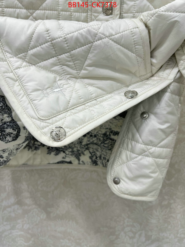 Down jacket Women-Dior 2024 replica wholesale cheap sales online ID: CK7378 $: 145USD