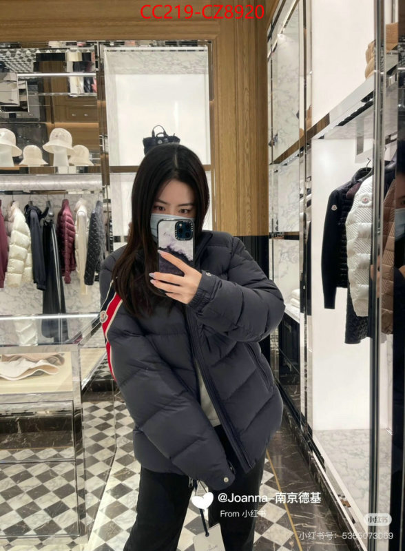 Down jacket Men-Moncler how can i find replica ID: CZ8920 $: 219USD