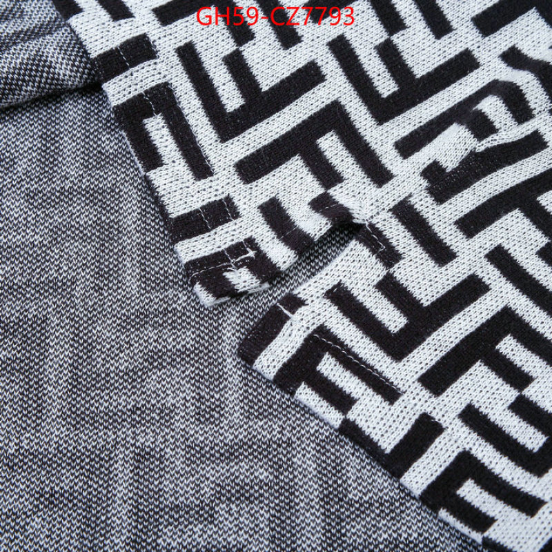 Clothing-Fendi where to buy high quality ID: CZ7793 $: 59USD